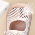 thumbnail image 4 of Toddler Shoes for Unisex Closed Toe Mary Jane Mesh Breathable Shoes Flower Decor Anti Soft Sole Toddler Sneaker for Baby First Walkers Summer White Size 4.5, 4 of 8