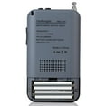 thumbnail image 3 of Portable AM/FM Radio Clock, Clear Loudspeaker, Earphone Jack, Time Display with gray, 3 of 8