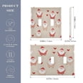 thumbnail image 3 of Santa Raise Hands Hearts Christmas Light Switch Cover Electrical Outlet Cover Replaceable Wall Plates 3-Gang, 3 of 8