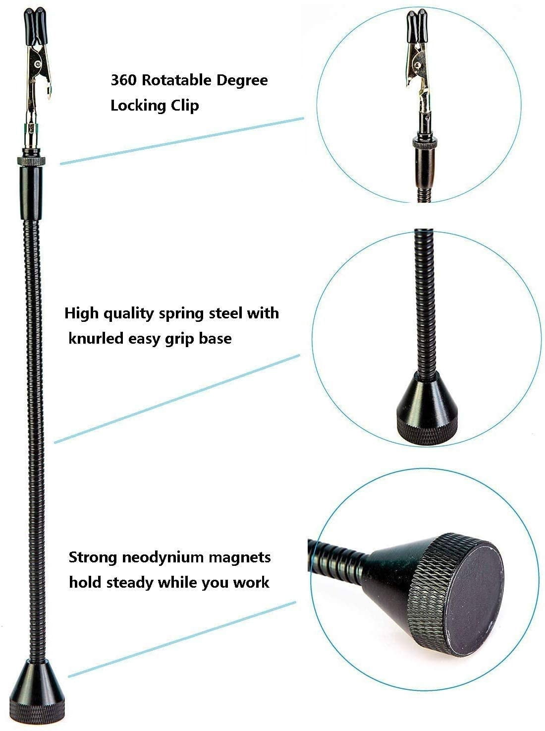 Kotto Third Hand Soldering Tool Pcb Holder Four Magnetic Based With Iron Holder Flexible Metal Arms Helping Hands Crafts Jewelry Hobby Workshop Helping Station Non Slip Steel Weighted Base Walmart Com Walmart Com