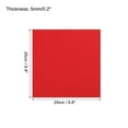 thumbnail image 2 of EVA Foam Sheets Red 9.8 Inch x 9.8 Inch 5mm Thick Crafts Foam Sheets Pack of 8, 2 of 5