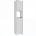 thumbnail image 2 of Linen Cabinet | 68” High, 2 Single Doors, 4 Concealed + 1 Open Shelf | White | Engineered Wood, 2 of 11