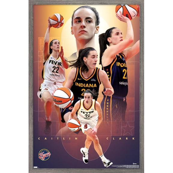 WNBA Indiana Fever - Caitlin Clark 25 Wall Poster, 22.375" x 34" Framed