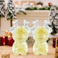 thumbnail image 4 of Eoozwa 1 Packs Christmas Deer Ornament Resin Desktop Decor for Holiday TV Stand Coffee Table Office Festive Miniature Scene Long Lasting Christmas Gift, 4 of 6