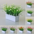 thumbnail image 4 of Artificial Potted Flowers Fake False Plants Outdoor Garden Home In Pot Decor, 4 of 4
