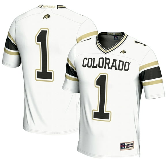 Men's GameDay Greats #1 White Colorado Buffaloes Endzone Football Jersey