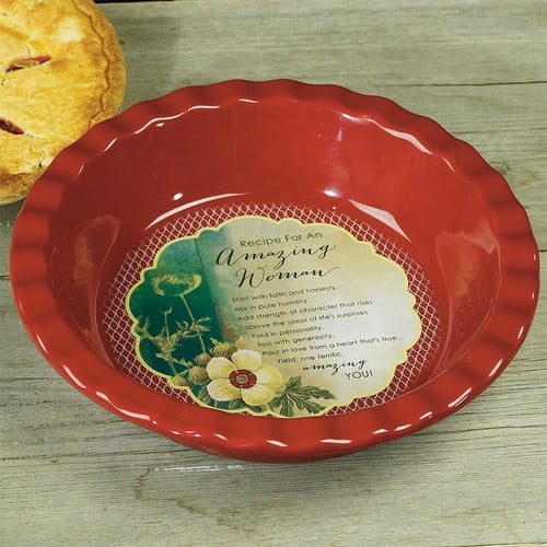 Abbey Press Amazing Woman Deep Dish Pie Plate