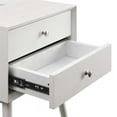 thumbnail image 6 of Modway Ember Wood Nightstand With USB Ports in White White, 6 of 10