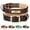 Brown, variant on Didog Personalized Genuine Leather Padded Dog Collars Engraved Nameplate with D ring