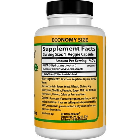 Healthy origins natural 5-htp 100 mg - 120 capsules