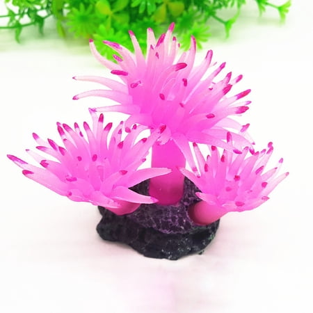 Powodzenia Anemone Ornament Detailed aquarium Ornament Creates A Glowing Effect