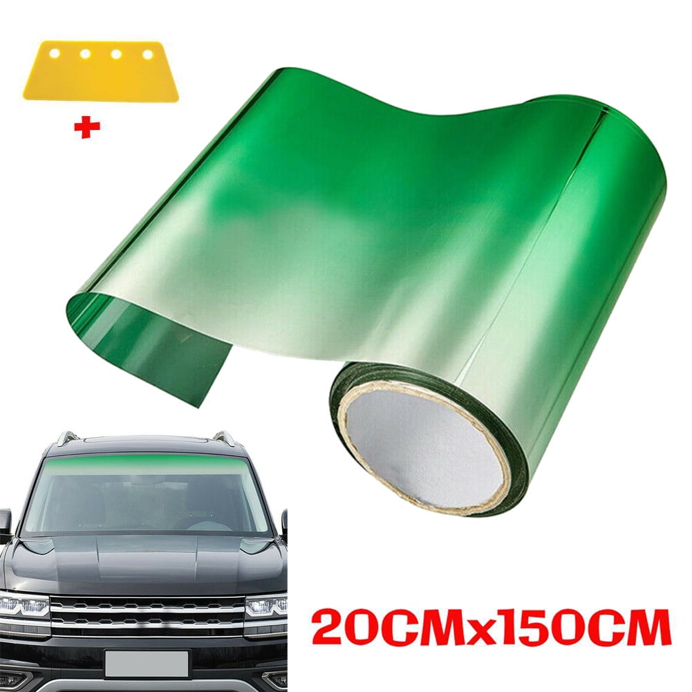 FALYEE 150cm Green Sun Visor Strip Tint Film Car Front Windshield UV