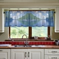 thumbnail image 3 of Yayeee Kitchen Curtains Tier Set of 2 Light Filtering 57"x24" Over Sink Window Panels, Blue Sky and River, 3 of 7
