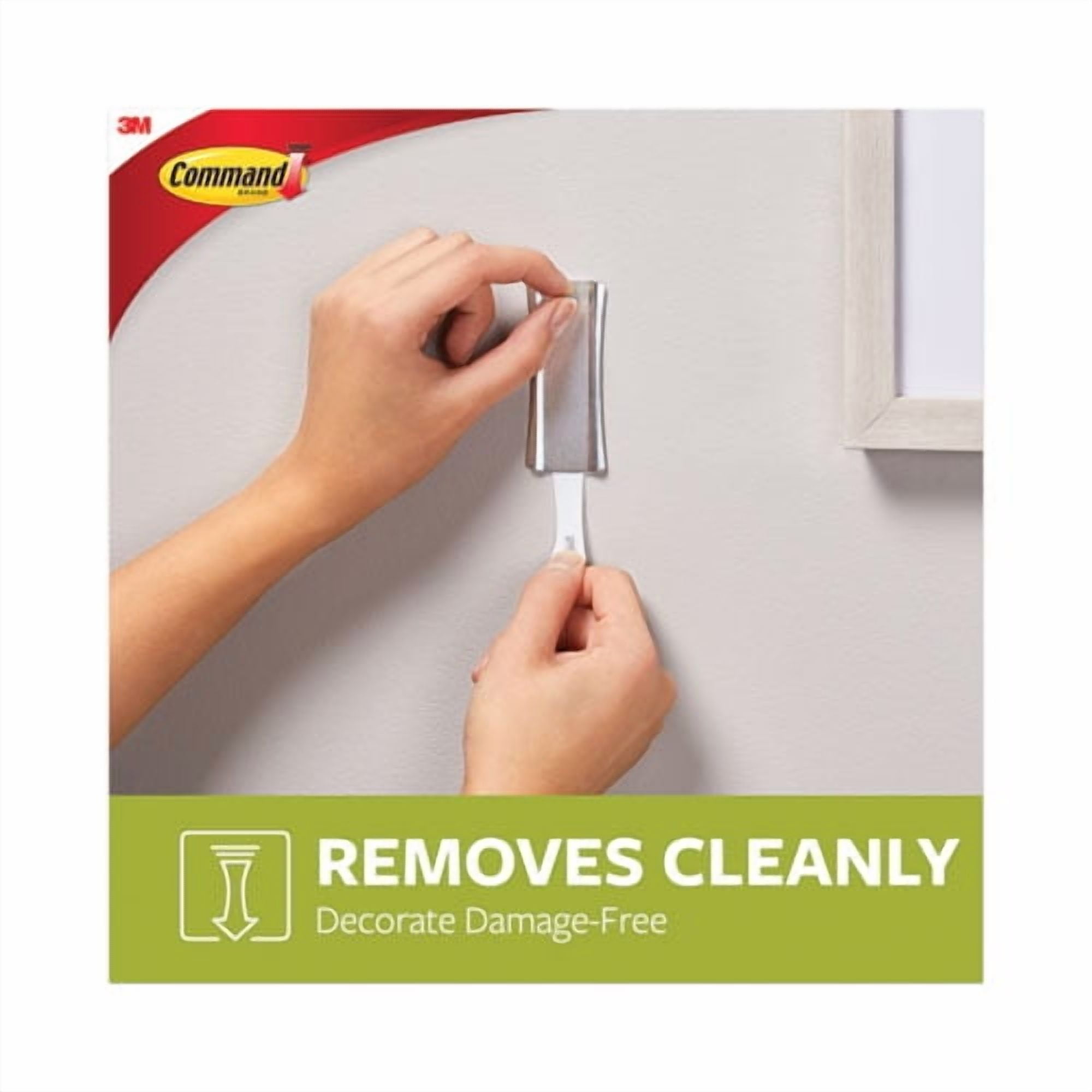 Universal Picture Hanger, Large, Silver, 5 Lb Capacity, 1 Hanger And 4 Strips | Bundle of 5 Each