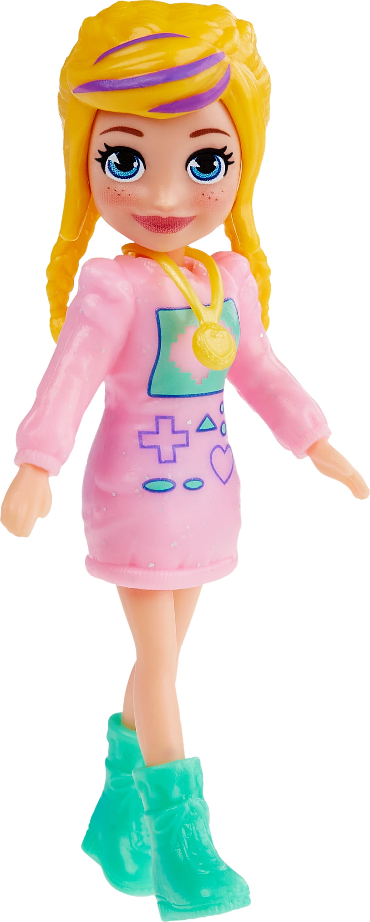 Polly Pocket Medium Fashion Pack, Travel Toy with Dolls and Clothing Accessories