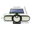 thumbnail image 2 of POINTERTECK 140 COB Solar Motion Sensor Light 3 Lighting Modes IP65 Waterproof Three Head LED Flood Lights 270° Wide Lighting Angle Reusable LED Wall Light for Garden Wall Porch Yard Gar, 2 of 8
