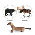 thumbnail image 4 of Volnau Safari Animal Figurines Toys 7PCS North America Figures Zoo Pack for Kids Decoration Gift, 4 of 10