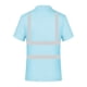 thumbnail image 2 of Camisas de Manga Corta de los Hombres Color Sólido Reflectante Ligero Transpirable Botón de la Camisa de Solapa Fácil, Girar Abajo Cuello Superior, 2 of 4