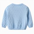 thumbnail image 5 of TOWED22 Toddlers and Newborn Baby Girls Boy Cardigan Sweater Long Sleeve Button Up Knit Sweatshirt Jacket Fall Outfits(Blue,10-11 Y), 5 of 5