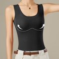 thumbnail image 2 of Women's Thermal Underwear Top Thickened Warm Vest with Built-in Bra for Cold Weather and Comfort, 2 of 4