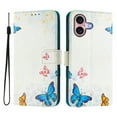 thumbnail image 2 of TECH CIRCLE for Apple iPhone 16 Case 6.1-Inch (2024 Release), Cute Cartoon Flip Wallet Phone Case with Lanyard, Built-in Card Slots & Stand Function, Portable Lightweight Slim Folio Cover, Butterflies, 2 of 3