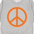 thumbnail image 3 of Inktastic Funky Orange Peace Sign Toddler Sweatshirt, 3 of 4