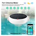 thumbnail image 2 of Intelligent Chlorin Meter 7 in 1 PH ORP EC Total Dissolved Solids Salinity Temp CL Test Meter Swimming Pool Water Tester, 2 of 7