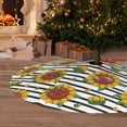 thumbnail image 6 of Yiaed Cute Sunflowers Print Christmas Tree Skirt , Tree SkirtsTree Mat for Christmas Winter Holiday Indoor Decorations-36", 6 of 7