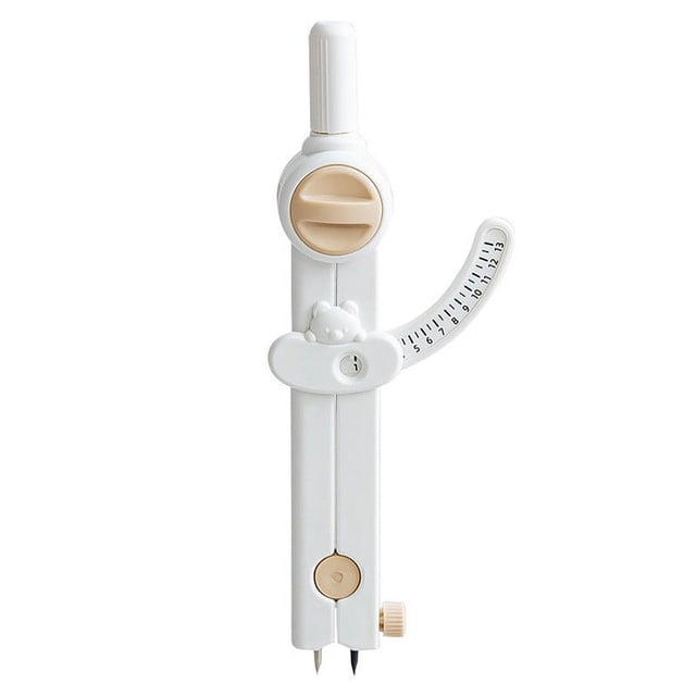 Fesfesfes Compass for Geometry, Metal Compass, Compass, Compass Drawing Tool, Drawing Compass, Drafting Compass, Compass for Students,Compass Geometry White