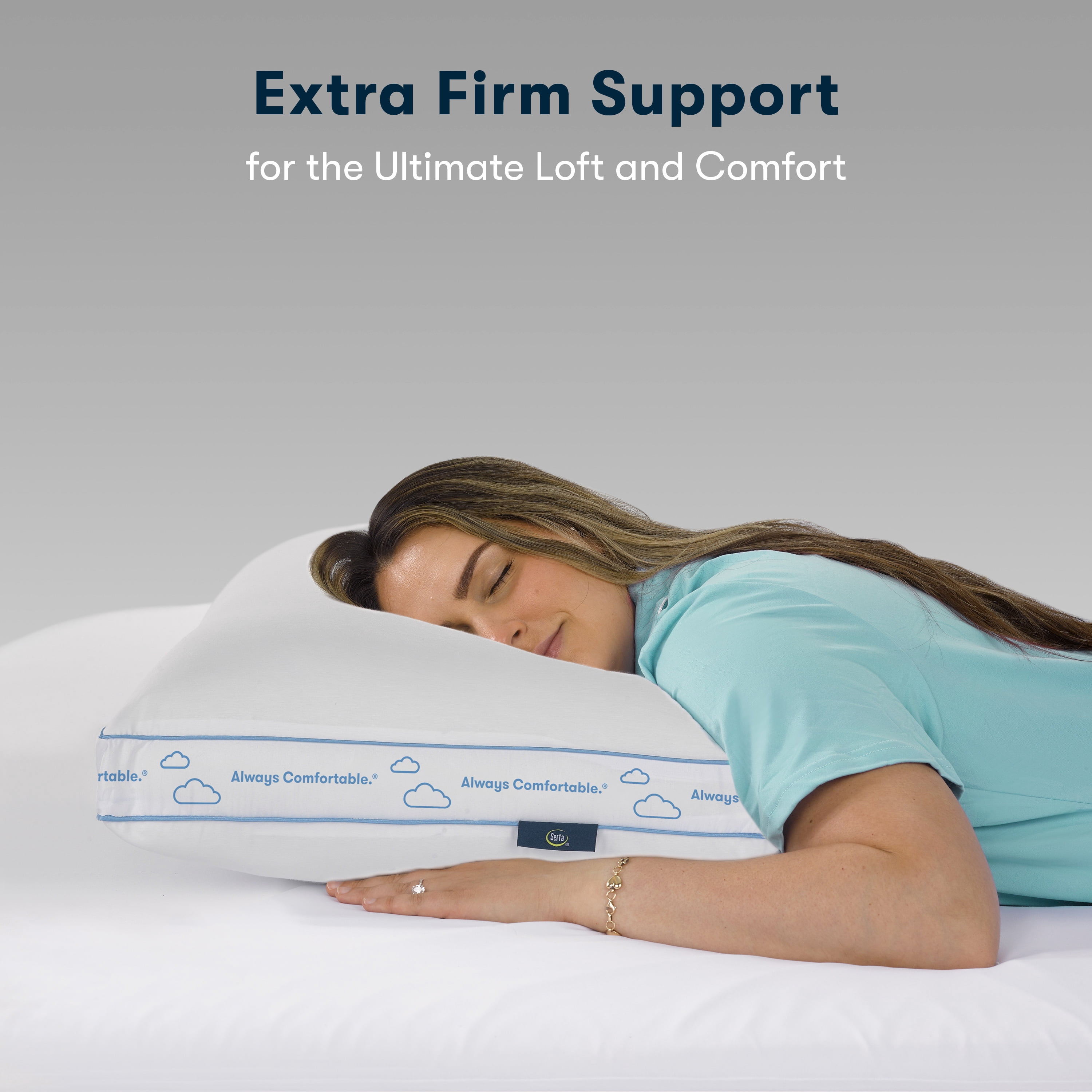 Sertapedic Ultra-Support Extra Firm Bed Pillow, King