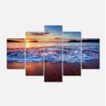 thumbnail image 2 of Design Art - Blue Sea Waves during Sunset, 2 of 3