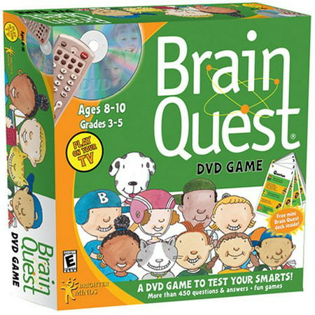 Brain Quest DVD Game, This DVD quiz is based on the best-selling Brain Quest learning cards By Brighter (Best Mind Games For Android)