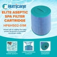 thumbnail image 2 of Hurricane 3 Pack HF6H502-01M Elite Aseptic Pool Filter Cartridge Replacement, 2 of 12