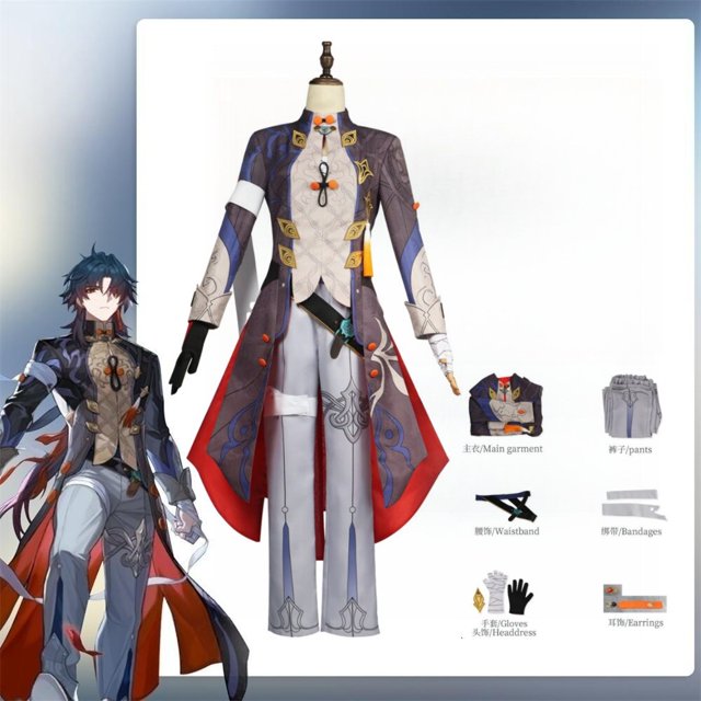 Juego Honkai Star Rail Blade disfraz de Cosplay, uniforme, ropa de fiesta de Halloween