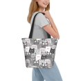 thumbnail image 7 of Defioc Cats Group Print Tote Bag for Women,Shoulder Bag with Zipper Casual Tote's Handbag Big Capacity Shoulder Bag with Inner Pocket Fit for Shopping,Office,Travel, 7 of 7