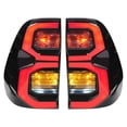 thumbnail image 2 of Lámpara de Freno Trasero del Automóvil, Lente Ahumada LED Taillight ABS 2pcs IP67 Impermeable para el Reemplazo de Modificación para Hilux Revo Rocco 2015-2021, 2 of 7