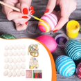thumbnail image 6 of Dualoai 25 Pieces Easter Egg DIY Kit Blank for Party Kids Arts Projects Easter Gifts, 6 of 9