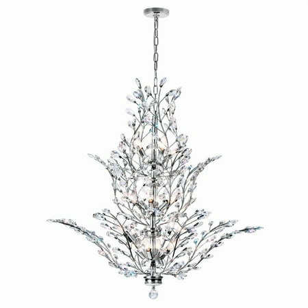 

CWI Lighting Ivy 18 Light Transitional Metal Chandelier in Chrome