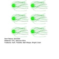 thumbnail image 7 of Tnobhg 6Pcs Soft Baits Bright Color Slow Sinking Flexible Bite Resistant with Silicone Wire Saltwater Freshwater Ball-Shaped Bionic Baits Fishing Supplies, 7 of 7