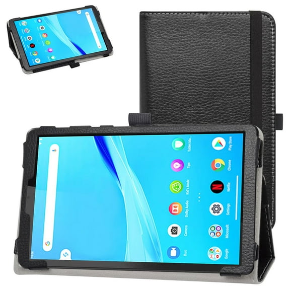Labanema 8" Lenovo Tab M8 HD (2nd Gen) /Smart Tab M8 (TB-8505F) Case, PU Leather Folio Stand Protective Case, Cover for 8" Lenovo Tab M8 HD (2nd Gen) /Smart Tab M8 (TB-8505F) (Black)