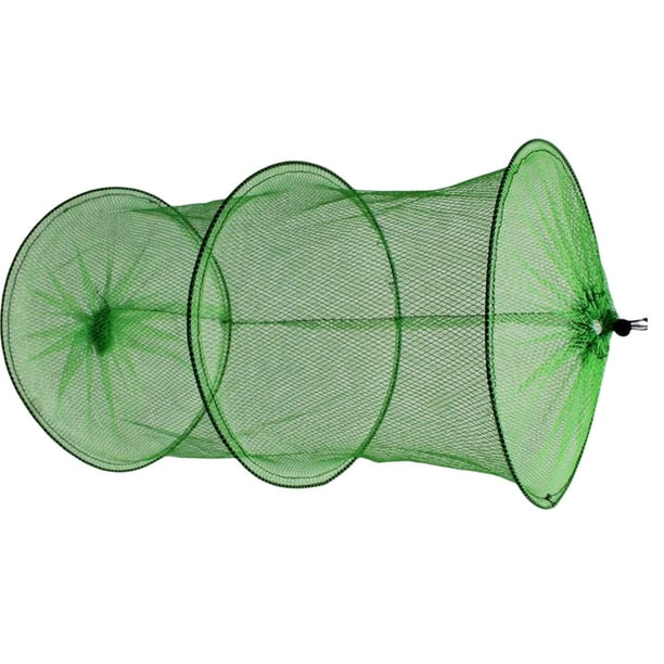 ruzhgo Fishing Net Mesh Fish Trap Minnow Fish Cage Mesh Hole Folded