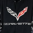thumbnail image 5 of C7 Corvette All Logo Collage Twill Jacket - Black : C1, C2, C3, C4, C5, C6, C7 Medium, 5 of 8
