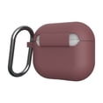 thumbnail image 5 of [U] by UAG AirPods (3rd Gen, 2021) Case Soft Smooth Silicone Stylish Dot Pattern Protective Cover with Carabiner Keychain, Aubergine, 5 of 6