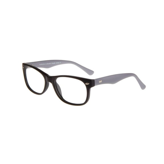 NEW HORIZON EYEWEAR Black & Grey CRUISE Eyeglasses 52mm with Case