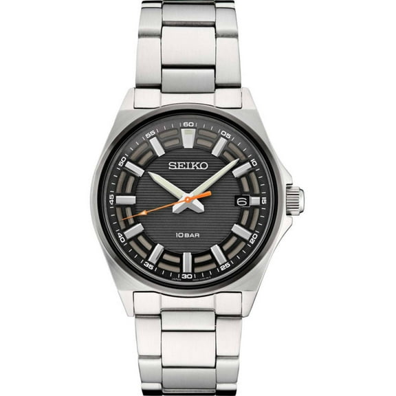 Seiko SUR507 Men's Essentials Black Dial Bracelet Quartz Watch