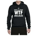 thumbnail image 2 of Wild Bobby, Where's the Fish WTF Parody | Mens Fishing Hooded Sweatshirt Graphic Hoodie, Black, Small, 2 of 4