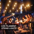 thumbnail image 2 of Guirnalda de luces conectables para exterior, IP65, 15 bombillas LED S14, 16 m, ideal para decoración de verano en bodas, jardines, patios, terrazas y pérgolas. Blanco cálido., 2 of 5