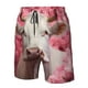 thumbnail image 4 of Balery Flower White Cow Traje de Baño Estilo Hawaiano para Hombre, Shorts de Secado Rápido con Bolsillos-Large, 4 of 6