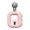 Pink, variant on Multi-Functional Ring Vibration Massager Portable Muscle Relax Massage Loop for Home Workout Yoga Full Body Relief with Fix Strap