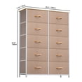 thumbnail image 2 of Dextrus 10 Drawers Dresser Fabric Storage Tower Cabinet Bin Storage Organizer for Closets s, Beige, 2 of 6